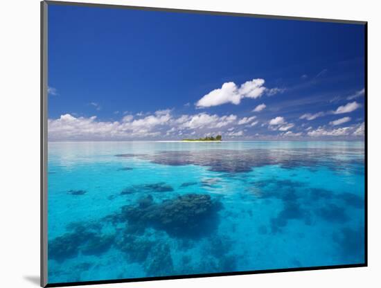 Tropical Island Surrounded by Lagoon, Maldives, Indian Ocean-Papadopoulos Sakis-Mounted Photographic Print