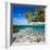 Tropical Island under and Above Water-Blueorangestudio-Framed Photographic Print