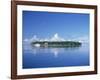 Tropical Island with Palm Trees, Surrounded by the Sea in the Maldive Islands, Indian Ocean-Tovy Adina-Framed Photographic Print