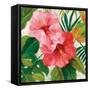 Tropical Jewels I v2 Pink Crop-Silvia Vassileva-Framed Stretched Canvas