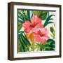 Tropical Jewels II v2 Pink Crop-Silvia Vassileva-Framed Art Print