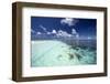 Tropical Lagoon and Coral Reef, Baa Atoll, Maldives, Indian Ocean, Asia-Sakis Papadopoulos-Framed Photographic Print