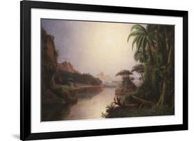 Tropical Landscape-Norton Bush-Framed Giclee Print