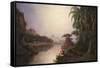 Tropical Landscape-Norton Bush-Framed Stretched Canvas