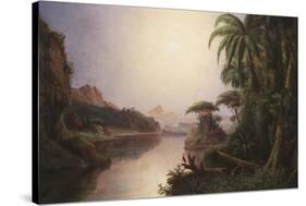 Tropical Landscape-Norton Bush-Stretched Canvas