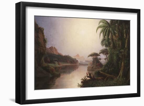 Tropical Landscape-Norton Bush-Framed Giclee Print