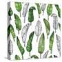 Tropical Leaf Illustration-Mirifada-Stretched Canvas