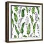 Tropical Leaf Illustration-Mirifada-Framed Art Print