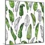 Tropical Leaf Illustration-Mirifada-Mounted Art Print