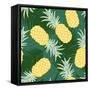 Tropical Leaf Pineapple-lilalove-Framed Stretched Canvas