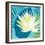 Tropical Leaf Silhouette 1-Bella Dos Santos-Framed Art Print