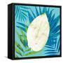 Tropical Leaf Silhouette 2-Bella Dos Santos-Framed Stretched Canvas