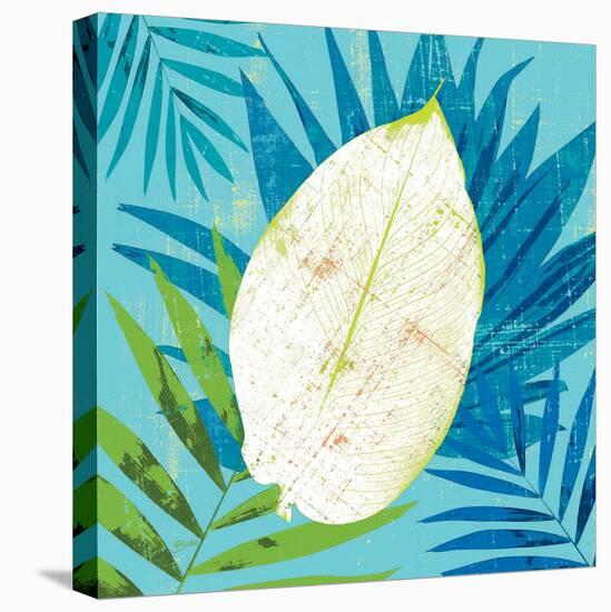 Tropical Leaf Silhouette 2-Bella Dos Santos-Stretched Canvas