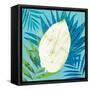 Tropical Leaf Silhouette 2-Bella Dos Santos-Framed Stretched Canvas