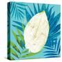 Tropical Leaf Silhouette 2-Bella Dos Santos-Stretched Canvas