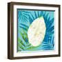 Tropical Leaf Silhouette 2-Bella Dos Santos-Framed Art Print