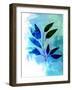 Tropical Leaf Watercolor II-Jasmine Woods-Framed Art Print