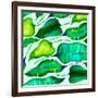 Tropical leaves, 2018-Andrew Watson-Framed Giclee Print