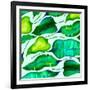 Tropical leaves, 2018-Andrew Watson-Framed Giclee Print