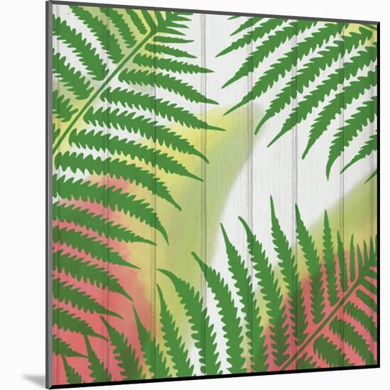 Tropical Leaves 2-Kimberly Allen-Mounted Art Print