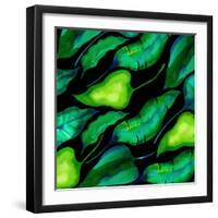 Tropical leaves, dark 2018-Andrew Watson-Framed Giclee Print