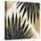 Tropical Leaves Golden 1-Kimberly Allen-Stretched Canvas