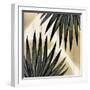 Tropical Leaves Golden 1-Kimberly Allen-Framed Art Print