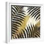 Tropical Leaves Golden 2-Kimberly Allen-Framed Art Print