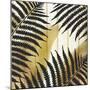 Tropical Leaves Golden 2-Kimberly Allen-Mounted Art Print