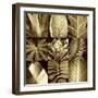 Tropical Leaves II-Caroline Kelly-Framed Photo