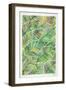 Tropical Leaves in Greens-Cat Coquillette-Framed Art Print