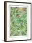 Tropical Leaves in Greens-Cat Coquillette-Framed Art Print