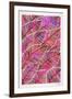 Tropical Leaves in Pink-Cat Coquillette-Framed Art Print