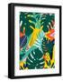 Tropical Leaves One-Ayse-Framed Art Print