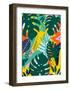 Tropical Leaves One-Ayse-Framed Art Print