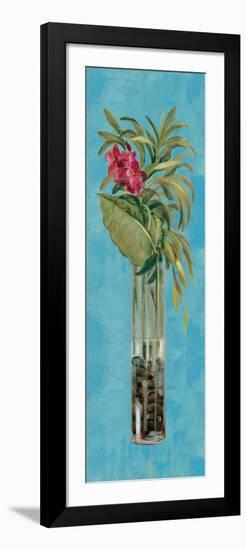 Tropical Lush I on Blue-Silvia Vassileva-Framed Premium Giclee Print