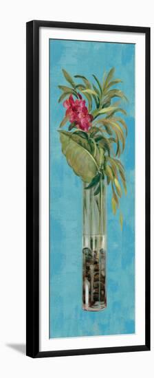 Tropical Lush I on Blue-Silvia Vassileva-Framed Premium Giclee Print