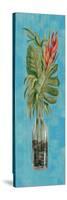 Tropical Lush II on Blue-Silvia Vassileva-Stretched Canvas