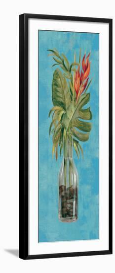 Tropical Lush II on Blue-Silvia Vassileva-Framed Art Print