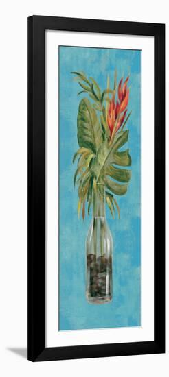 Tropical Lush II on Blue-Silvia Vassileva-Framed Art Print