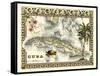 Tropical Map of Cuba-Vision Studio-Framed Stretched Canvas
