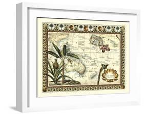 Tropical Map of East Indies-Vision Studio-Framed Art Print