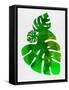 Tropical Monstera Leaves-Jasmine Woods-Framed Stretched Canvas