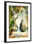 Tropical Nature - Artwork In Painting Style-Maugli-l-Framed Art Print
