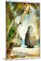 Tropical Nature - Artwork In Painting Style-Maugli-l-Mounted Art Print