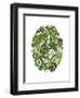 Tropical Oval, Green-Fab Funky-Framed Art Print