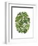 Tropical Oval, Green-Fab Funky-Framed Art Print