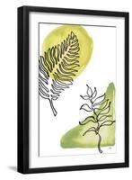 Tropical Palm Contours I-Elizabeth Medley-Framed Art Print