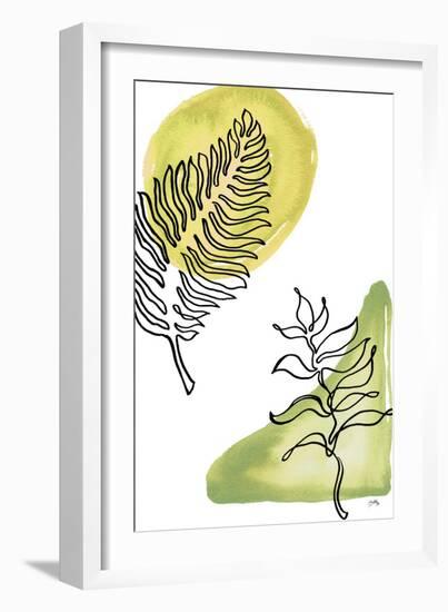 Tropical Palm Contours I-Elizabeth Medley-Framed Art Print