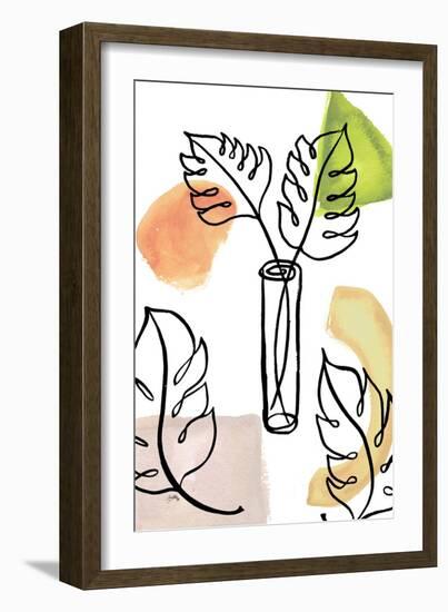 Tropical Palm Contours II-Elizabeth Medley-Framed Art Print